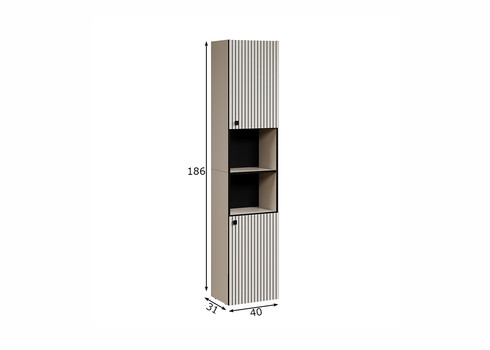 Vannitoakapp PURE BLISS helehall, 40x31xH186 cm