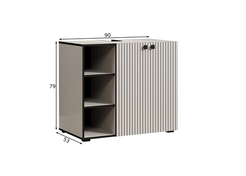 Valamukapp PURE BLISS helehall, 90x53xH79 cm