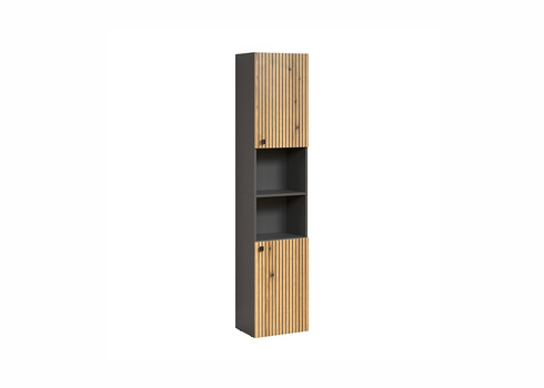 Vannitoakapp PURE BLISS tamm / must, 40x31xH186 cm