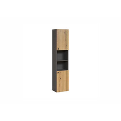 Vannitoakapp PURE BLISS tamm / must, 40x31xH186 cm