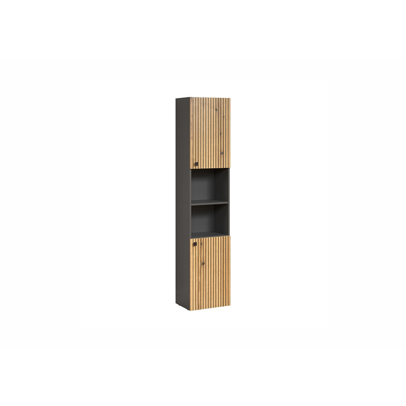 Vannitoakapp PURE BLISS tamm / must, 40x31xH186 cm
