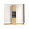 Vannitoakapp PURE BLISS tamm / must, 40x31xH186 cm