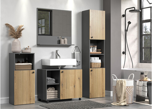 Valamukapp PURE BLISS tamm / must, 80x42xH64 cm