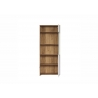 Vitriinkapp VITORIA valge / tamm, 80x42xH195 cm
