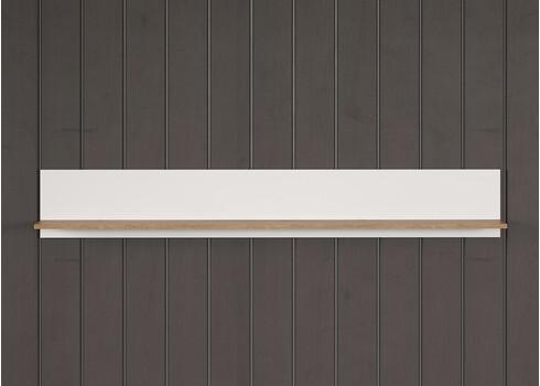 Seinariiul VITORIA valge / tamm, 170x25xH18 cm