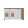 Kummut VITORIA valge / tamm, 150x42xH83 cm