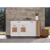 Kummut VITORIA valge / tamm, 150x42xH83 cm