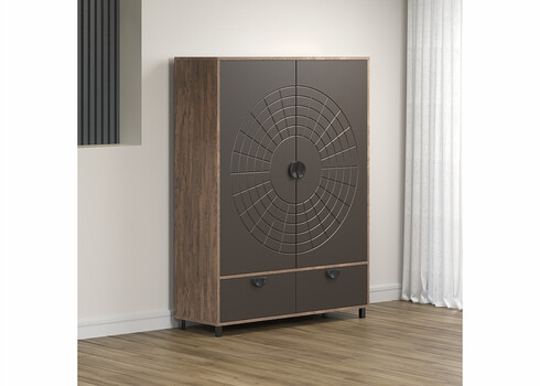 Kapp FUSION hall / pruun, 120x42xH163 cm