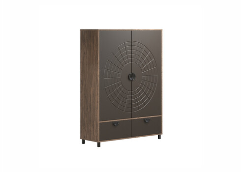 Kapp FUSION hall / pruun, 120x42xH163 cm