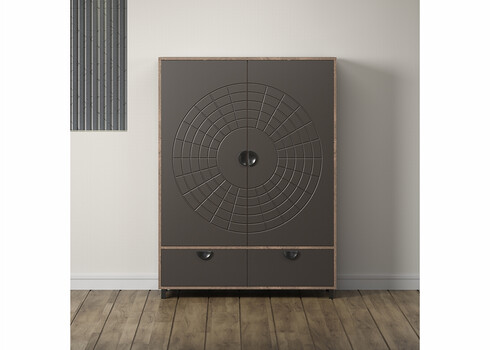 Kapp FUSION hall / pruun, 120x42xH163 cm