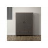 Kapp FUSION hall / pruun, 120x42xH163 cm