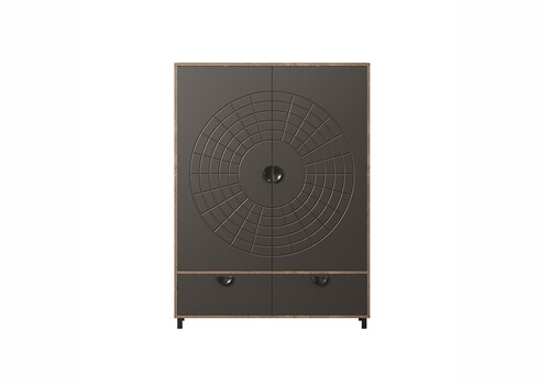 Kapp FUSION hall / pruun, 120x42xH163 cm