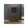 Vitriinkapp FUSION hall / pruun, 97x42xH163 cm