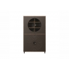 Vitriinkapp FUSION hall / pruun, 97x42xH163 cm