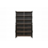 Vitriinkapp FUSION hall / pruun, 97x42xH163 cm
