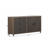 Kummut FUSION hall / pruun, 176x42xH86 cm