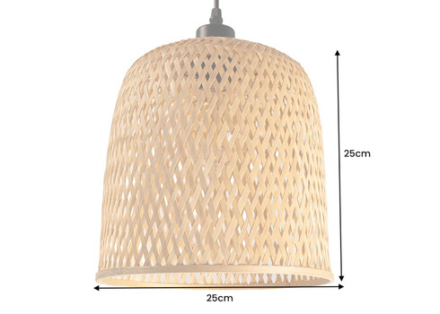 Rippvalgusti ORGANIC LIVING pruun, 25x25xH25 cm