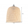 Rippvalgusti ORGANIC LIVING pruun, 25x25xH25 cm