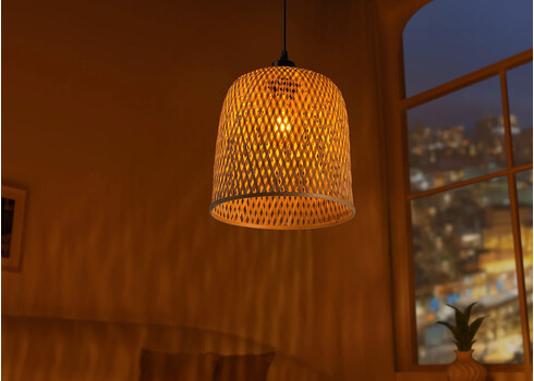 Rippvalgusti ORGANIC LIVING pruun, 25x25xH25 cm