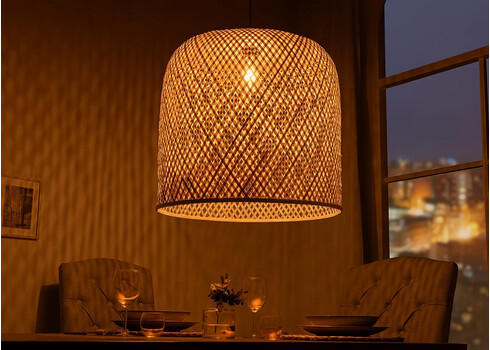 Rippvalgusti ORGANIC LIVING pruun, 25x25xH25 cm