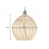 Rippvalgusti ORGANIC LIVING pruun, 30x30xH30 cm