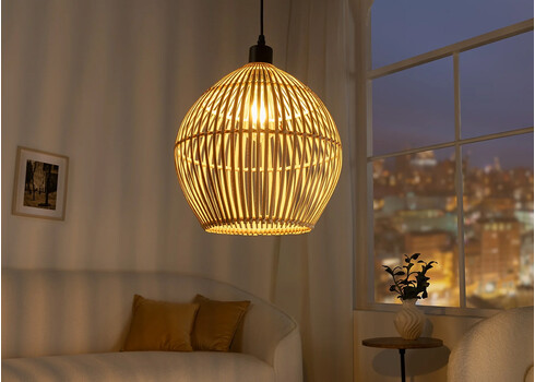 Rippvalgusti ORGANIC LIVING pruun, 30x30xH30 cm