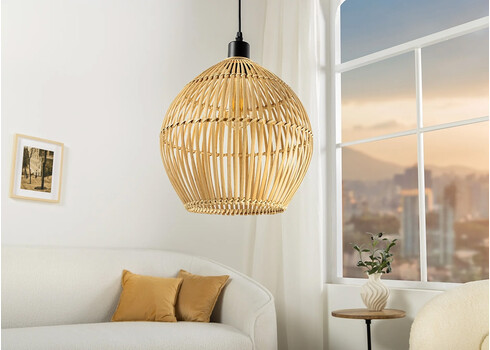 Rippvalgusti ORGANIC LIVING pruun, 30x30xH30 cm