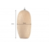 Rippvalgusti ORGANIC LIVING pruun, 24x24xH37 cm