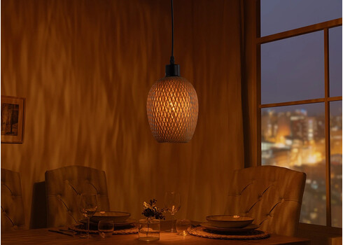 Rippvalgusti ORGANIC LIVING pruun, 15x15xH20 cm