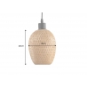 Rippvalgusti ORGANIC LIVING pruun, 15x15xH20 cm