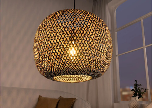 Rippvalgusti ORGANIC LIVING pruun, 45x45xH36 cm