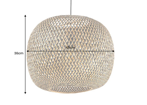 Rippvalgusti ORGANIC LIVING pruun, 45x45xH36 cm