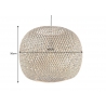 Rippvalgusti ORGANIC LIVING pruun, 45x45xH36 cm