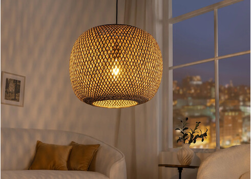 Rippvalgusti ORGANIC LIVING pruun, 45x45xH36 cm