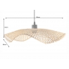 Rippvalgusti ORGANIC LIVING pruun, 50x50xH10,5 cm