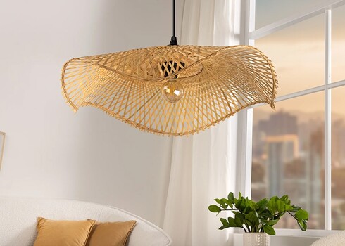 Rippvalgusti ORGANIC LIVING pruun, 50x50xH10,5 cm