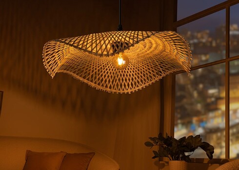 Rippvalgusti ORGANIC LIVING pruun, 50x50xH10,5 cm