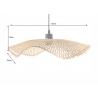 Rippvalgusti ORGANIC LIVING pruun, 70x70xH12 cm