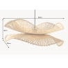 Rippvalgusti ORGANIC LIVING pruun, 50x50xH18 cm
