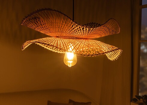 Rippvalgusti ORGANIC LIVING pruun, 50x50xH18 cm