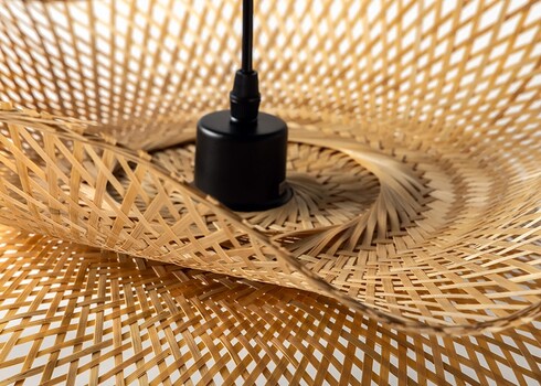 Rippvalgusti ORGANIC LIVING pruun, 50x50xH18 cm