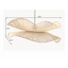 Rippvalgusti ORGANIC LIVING pruun, 70x70xH27 cm