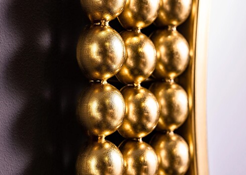 Seinapeegel PEARLS kuldne, 76x2xH76 cm