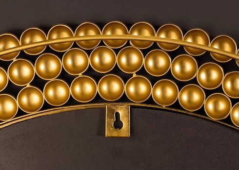 Seinapeegel PEARLS kuldne, 76x2xH76 cm