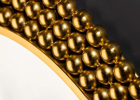 Seinapeegel PEARLS kuldne, 76x2xH76 cm