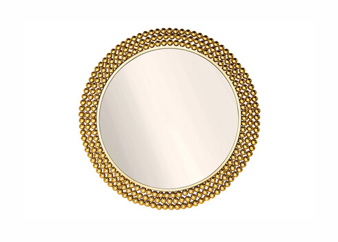 Seinapeegel PEARLS kuldne, 76x2xH76 cm