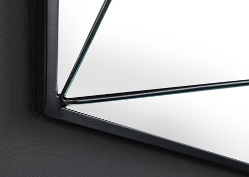 Seinapeegel DIAMOND must, 62x6xH62 cm