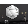 Seinapeegel DIAMOND must, 62x6xH62 cm