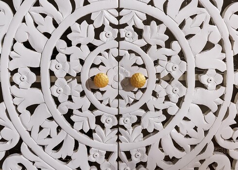 Kummut MARRAKECH valge, 170x38xH78 cm