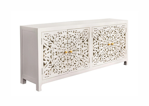 Kummut MARRAKECH valge, 170x38xH78 cm